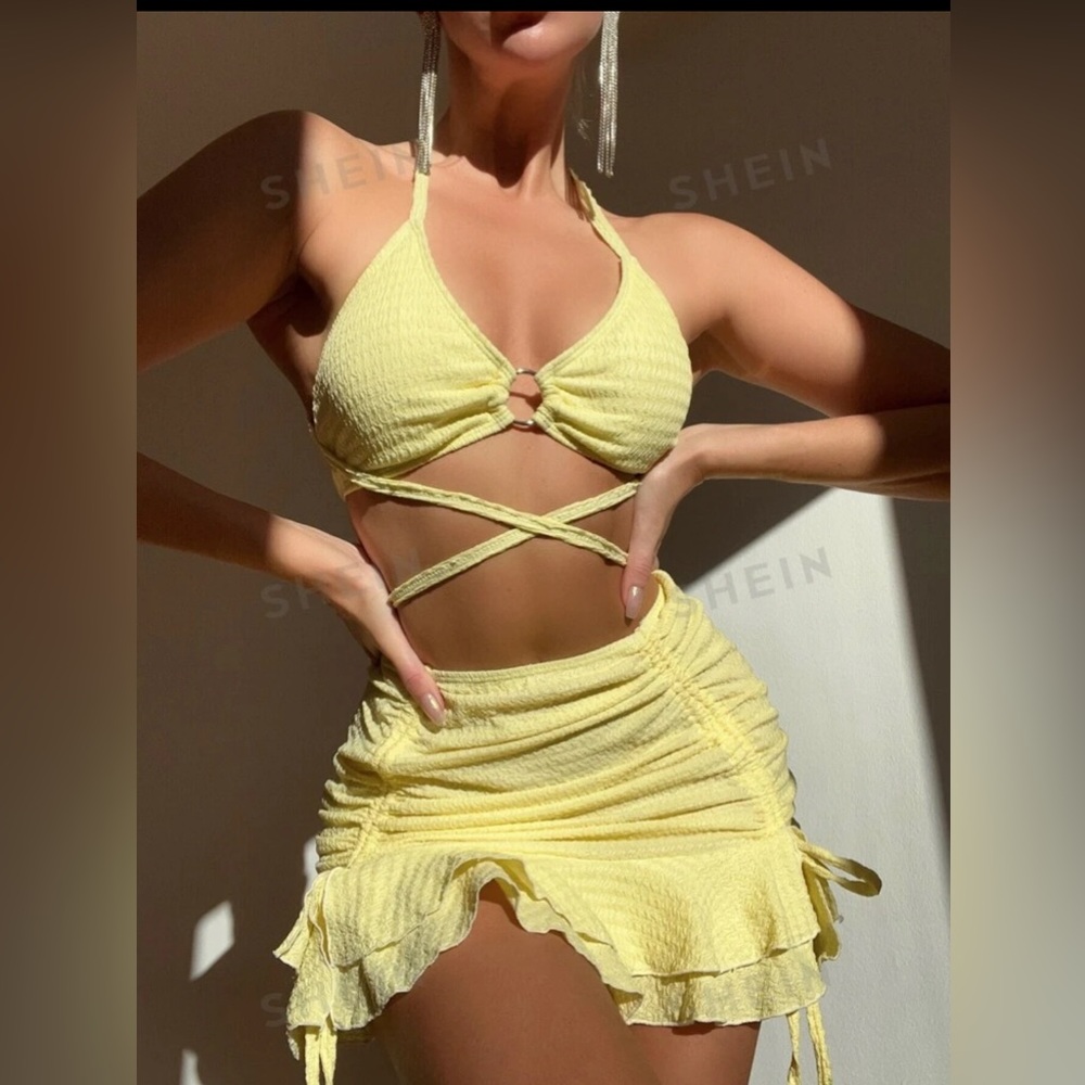 3 piece bathing suit set